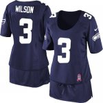 Jerseys Factory Cheap Nike Seahawks #3 Russell Wilson Steel Blue