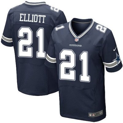 Jerseys Factory Cheap Nike Cowboys #21 Ezekiel Elliott Navy Blue
