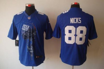 Jerseys Factory Cheap Nike Giants #88 Hakeem Nicks Royal Blue Te