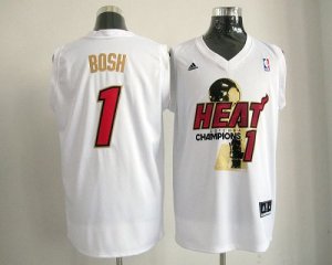 Jerseys Factory Cheap Heat #1 Chris Bosh White 2012 NBA Champion