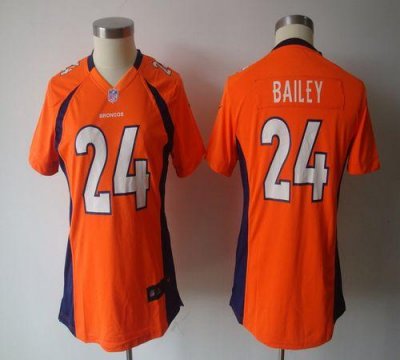 Jerseys Factory Cheap Nike Broncos #24 Champ Bailey Orange Team