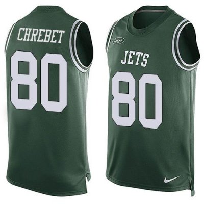 Jerseys Factory Cheap Nike Jets #80 Wayne Chrebet Green Team Col
