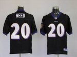 Jerseys Factory Cheap Ravens #20 Ed Reed Black Alternate Stitche