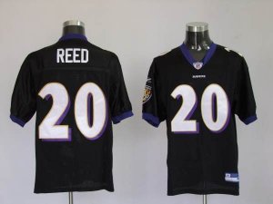 Jerseys Factory Cheap Ravens #20 Ed Reed Black Alternate Stitche