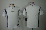 Jerseys Factory Cheap Nike Vikings Blank White Youth Embroidered