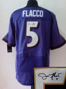 Jerseys Factory Cheap Nike Ravens #5 Joe Flacco Purple Team Colo