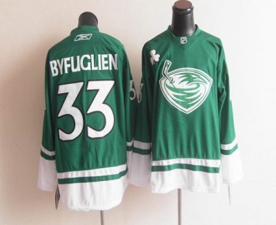 Jerseys Factory Cheap Thrashers St. Patty's Day #33 Dustin Byfug