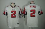 Jerseys Factory Cheap Nike Falcons #2 Matt Ryan White Youth Embr