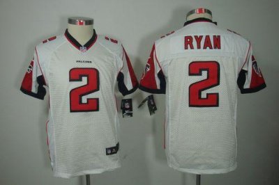 Jerseys Factory Cheap Nike Falcons #2 Matt Ryan White Youth Embr