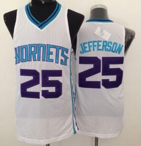 Jerseys Factory Cheap Revolution 30 Hornets #25 Al Jefferson Whi