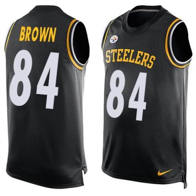 Jerseys Factory Cheap Nike Steelers #84 Antonio Brown Black Team