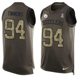 Jerseys Factory Cheap Nike Steelers #94 Lawrence Timmons Green M