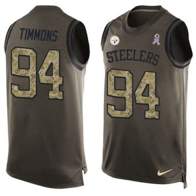 Jerseys Factory Cheap Nike Steelers #94 Lawrence Timmons Green M