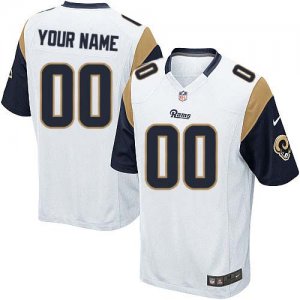 Jerseys Factory Cheap Nike St. Louis Rams Customized White Embro