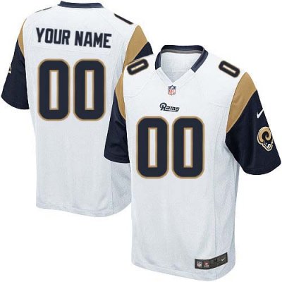 Jerseys Factory Cheap Nike St. Louis Rams Customized White Embro