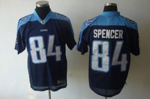 Jerseys Factory Cheap Titans #84 Owen Spencer Dark Blue Stitched