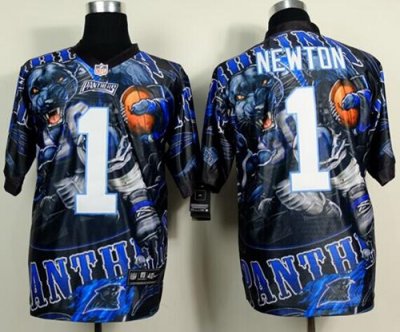 Jerseys Factory Cheap Nike Panthers #1 Cam Newton Team Color Men