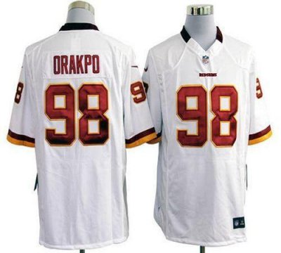 Jerseys Factory Cheap Nike Redskins #98 Brian Orakpo White Men's