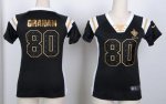Jerseys Factory Cheap Nike Saints #80 Jimmy Graham Black Women's