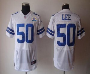 Jerseys Factory Cheap Nike Cowboys #50 Sean Lee White With Hall