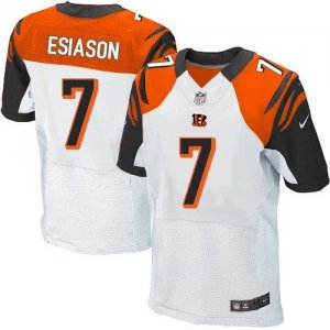 Jerseys Factory Cheap Nike Bengals #7 Boomer Esiason White Men's