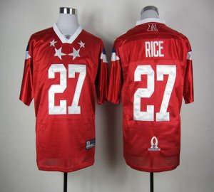 Jerseys Factory Cheap Ravens #27 Ray Rice Red 2012 Pro Bowl Stit