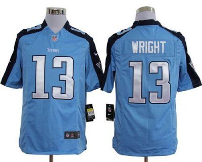 Jerseys Factory Cheap Nike Titans #13 Kendall Wright Light Blue