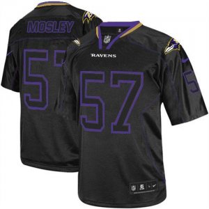 Jerseys Factory Cheap Nike Ravens #57 C.J. Mosley Lights Out Bla