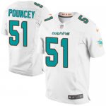 Jerseys Factory Cheap Nike Dolphins #51 Mike Pouncey White Men's