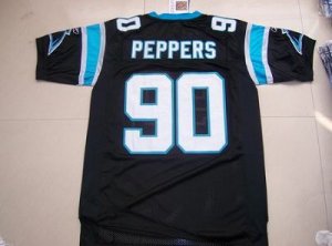 Jerseys Factory Cheap Panthers #90 Julius Peppers Black Stitched