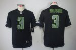 Jerseys Factory Cheap Nike Seahawks #3 Russell Wilson Black Impa