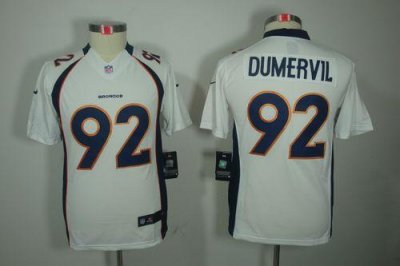 Jerseys Factory Cheap Nike Broncos #92 Elvis Dumervil White Yout