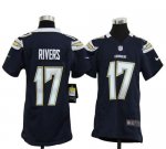 Jerseys Factory Cheap Nike Chargers #17 Philip Rivers Navy Blue