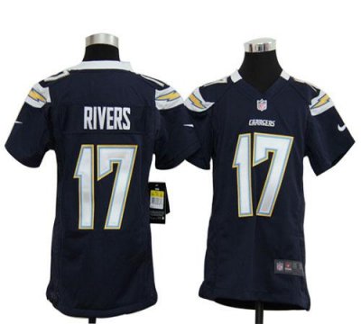 Jerseys Factory Cheap Nike Chargers #17 Philip Rivers Navy Blue