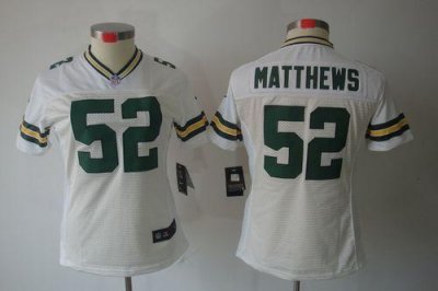Jerseys Factory Cheap Nike Packers #52 Clay Matthews White Women