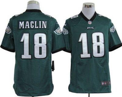 Jerseys Factory Cheap Nike Eagles #18 Jeremy Maclin Midnight Gre