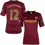 Jerseys Factory Cheap Women's Manchester City 12 Champions Away