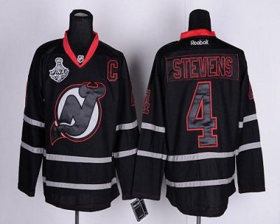 Jerseys Factory Cheap Devils #4 Scott Stevens Black Ice 2012 Sta