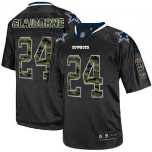 Jerseys Factory Cheap Nike Cowboys #24 Morris Claiborne Black Me