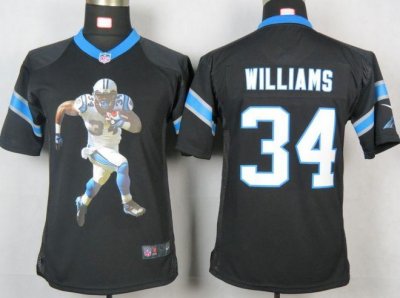 Jerseys Factory Cheap Nike Panthers #34 DeAngelo Williams Black