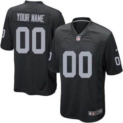 Jerseys Factory Cheap Nike Oakland Raiders Customized Black Embr