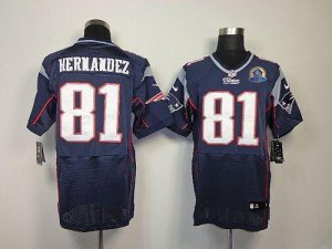 Jerseys Factory Cheap Nike Patriots #81 Aaron Hernandez Navy Blu