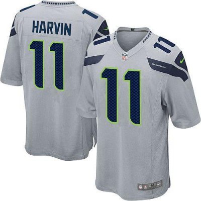 Jerseys Factory Cheap Nike Seahawks #11 Percy Harvin Grey Altern