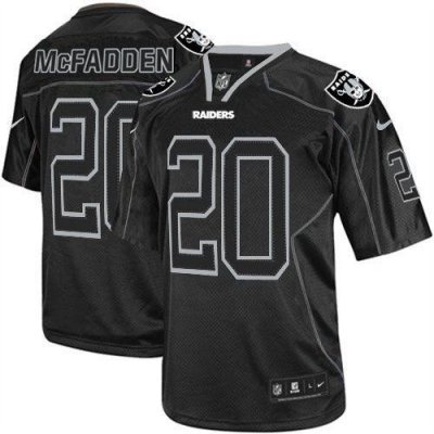 Jerseys Factory Cheap Nike Raiders #20 Darren McFadden Lights Ou