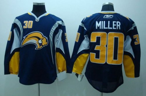 Jerseys Factory Cheap Sabres #30 Ryan Miller Embroidered Blue NH