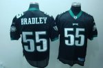 Jerseys Factory Cheap Eagles #55 Stewart Bradley Black Stitched