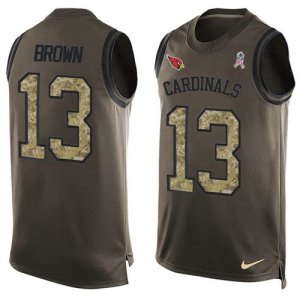 Jerseys Factory Cheap Nike Cardinals #13 Jaron Brown Green Men's