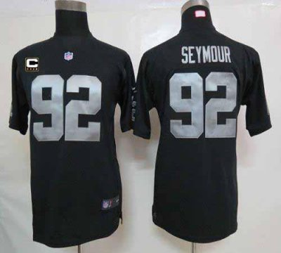 Jerseys Factory Cheap Nike Raiders #92 Richard Seymour Black Tea