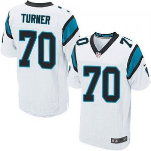 Jerseys Factory Cheap Nike Panthers #70 Trai Turner White Men's