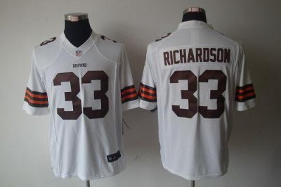 Jerseys Factory Cheap Nike Browns #33 Trent Richardson White Men